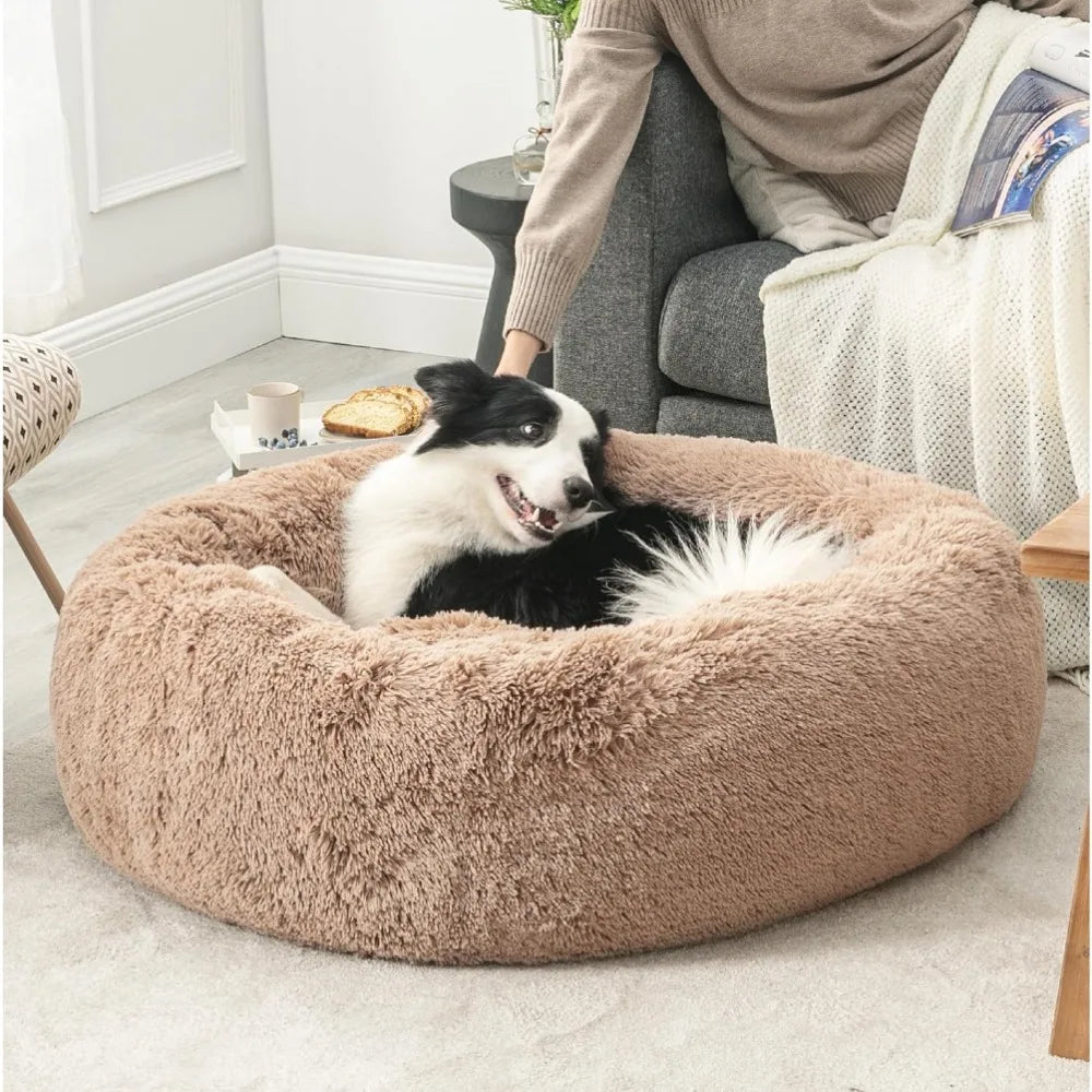 Faux Fur Dog Bed