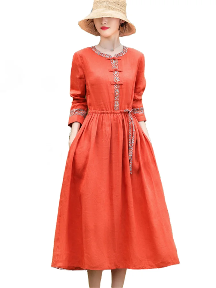 Autumn Vintage Long Dress