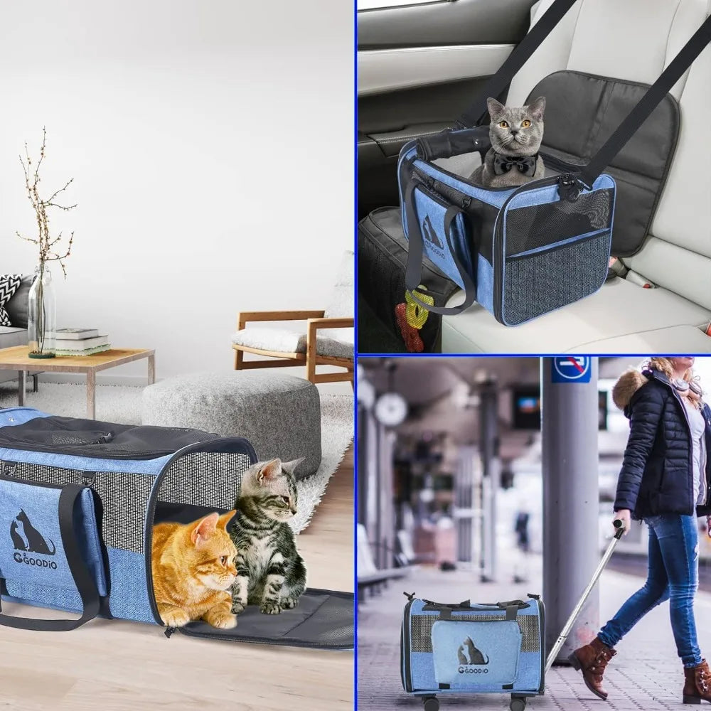 Detachable Wheels Pet Carrier