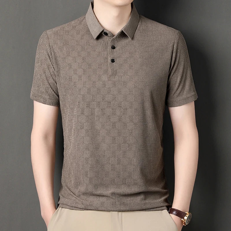 Quality Casual Short-Sleeves Collar T-Shirt