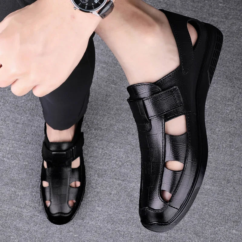 Summer Leisure Leather Sandals