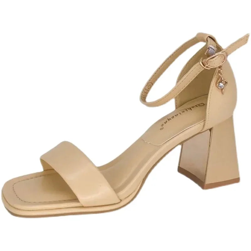 Square Heel Elegant Sandals