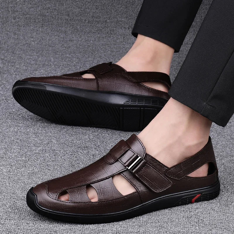 Summer Leisure Leather Sandals