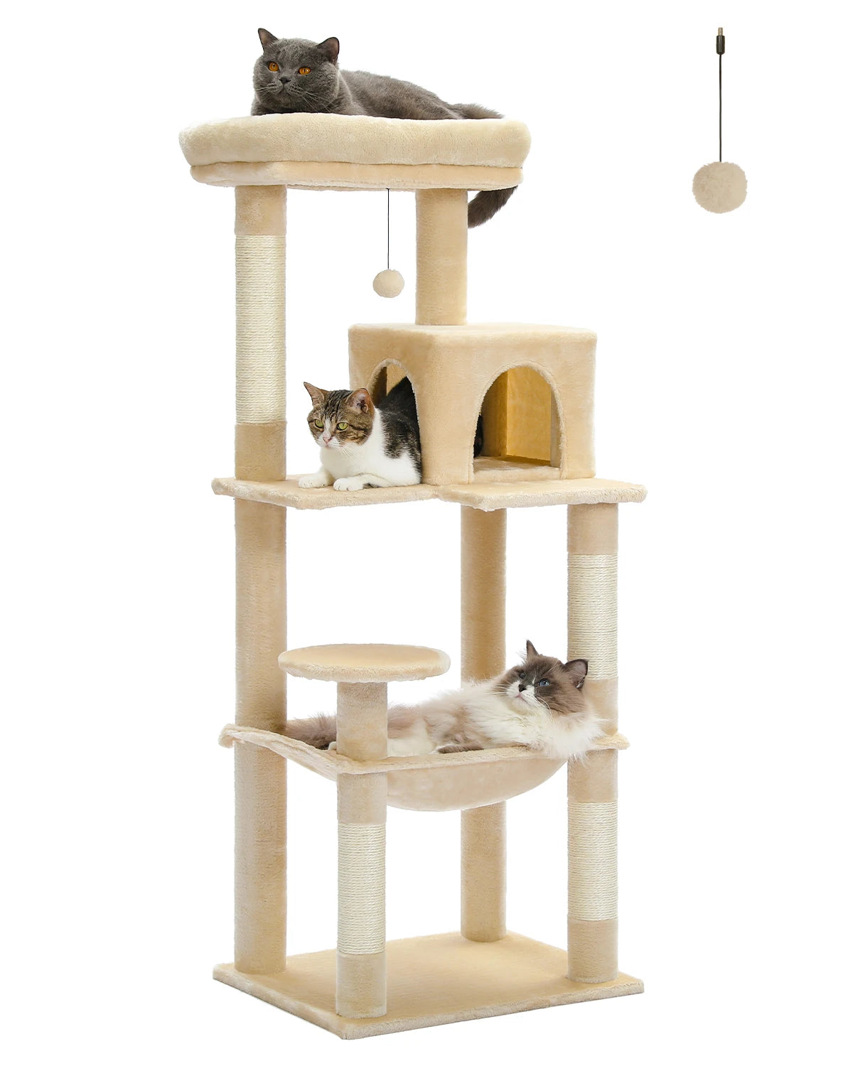 Cat Tower With Large Hammock