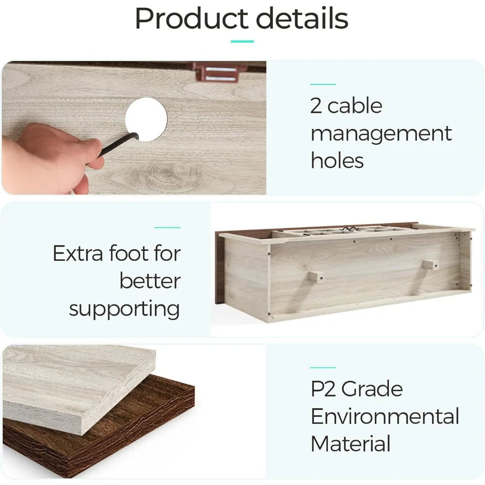 TV Stand Adjustable Shelves